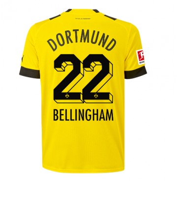 Borussia Dortmund Jude Bellingham #22 Hjemmedrakt 2022-23 Kortermet